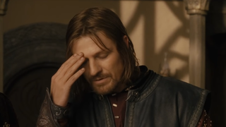 Sean Bean checking his script in <i>Lord Of The Rings</i> created a classic meme